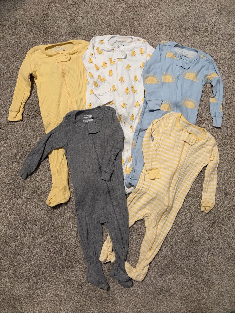 Baby One-Piece footies - Pack of 5